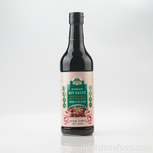 500ml Glasflasche Mushroom Dark Soy Sauce